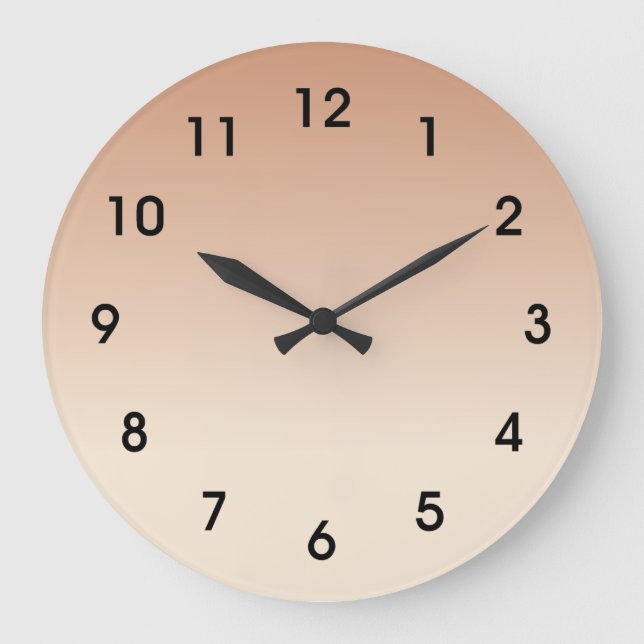 Färg av antikvite och antika braslutningssignaler stor klocka (Framsida)