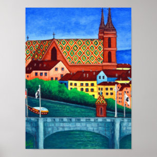 Färg av Basel, Poster Pappert värde (projektionsyt