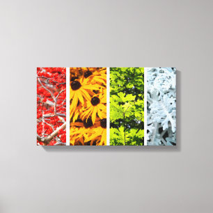 Färg av "Changing Seasons Quadriptych" Canvastryck