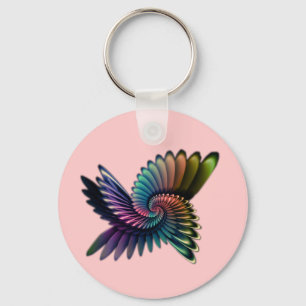 Färg av flyg Keychain Nyckelring