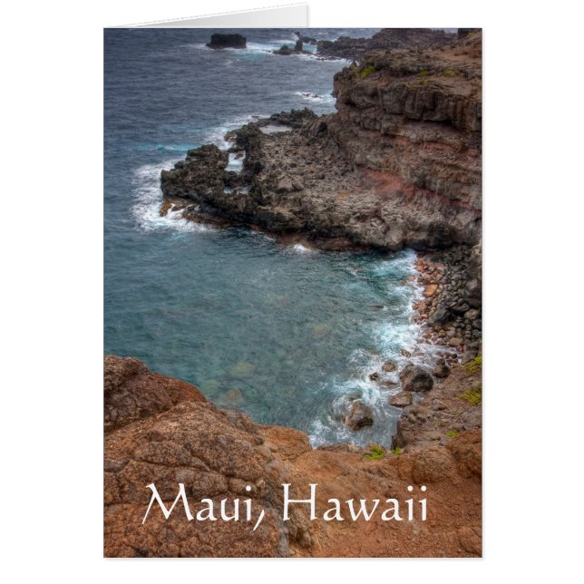 Färg av Maui, Hawaii Hälsningskort (Framsidan)