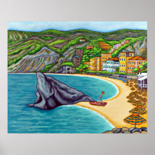 Färg av Monterosso-utskrift Poster