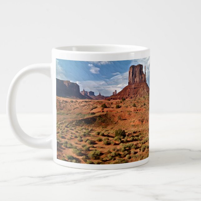FÄRG AV MONUMENT VALLEY 20 oz. Jumbo Mugg (Vänster)