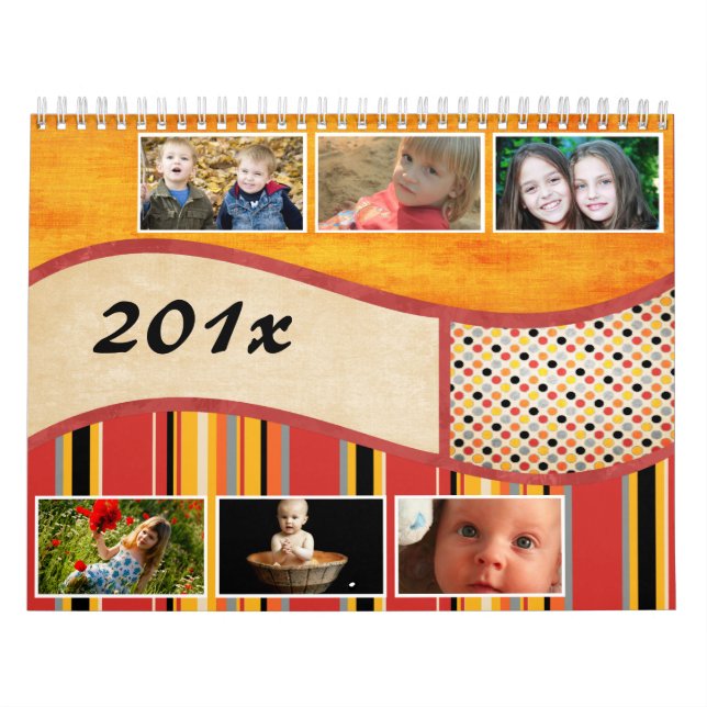 Färg av Personlig-/Anpassade-foto från sommaren Kalender (Omslag)