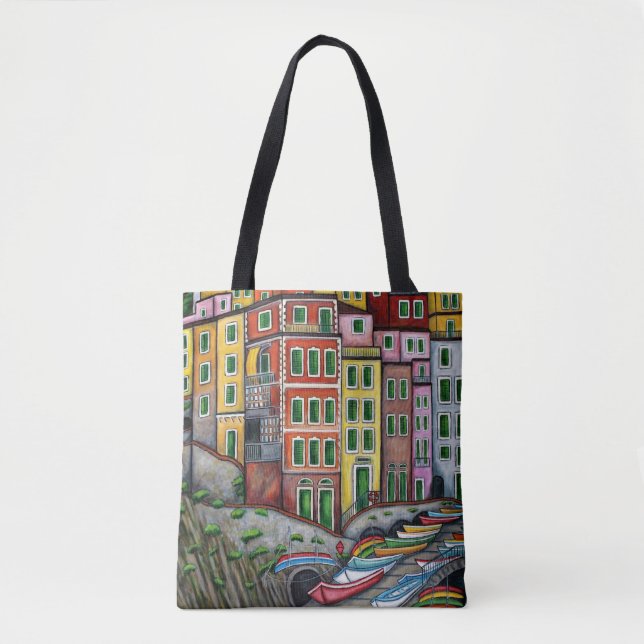 Färg av Riomaggiore Bag av Lisa Lorenz Tygkasse (Framsida)