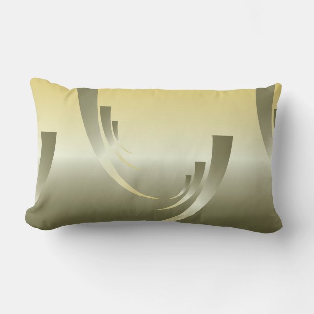 färg av sommarsolnedgång lumbarkudde (Framsida)