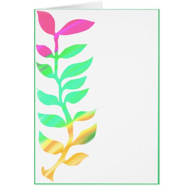 Färg av tillväxtkortet OBS kort (Framsidan)