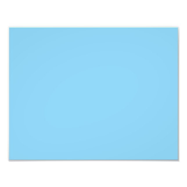 färg baby blue fototryck (Framsidan)