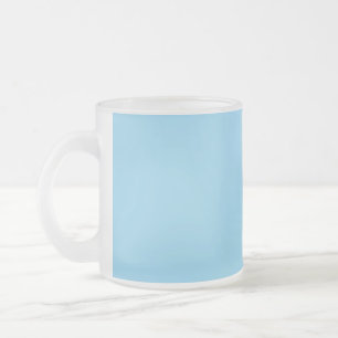 färg baby blue frostad glasmugg