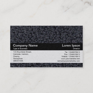 Färg Band - Black - Wooly Carpet Visitkort