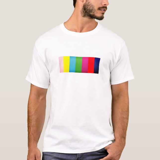 Färg Band Spectrum T-Shirt Design - Vibrant Stil (Framsida)