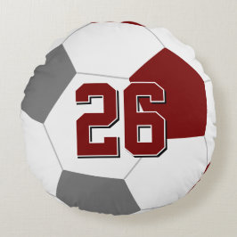 färg barnsocka i maroon grått eller ANY Team Rund Kudde