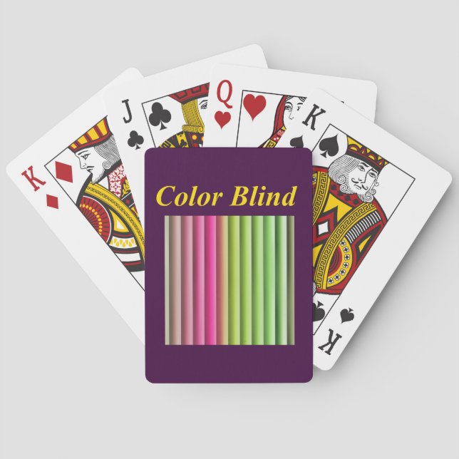 Färg Blind Casinokort (Baksidan)