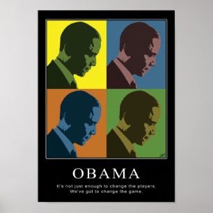 "Färg Blind" Obama Poster