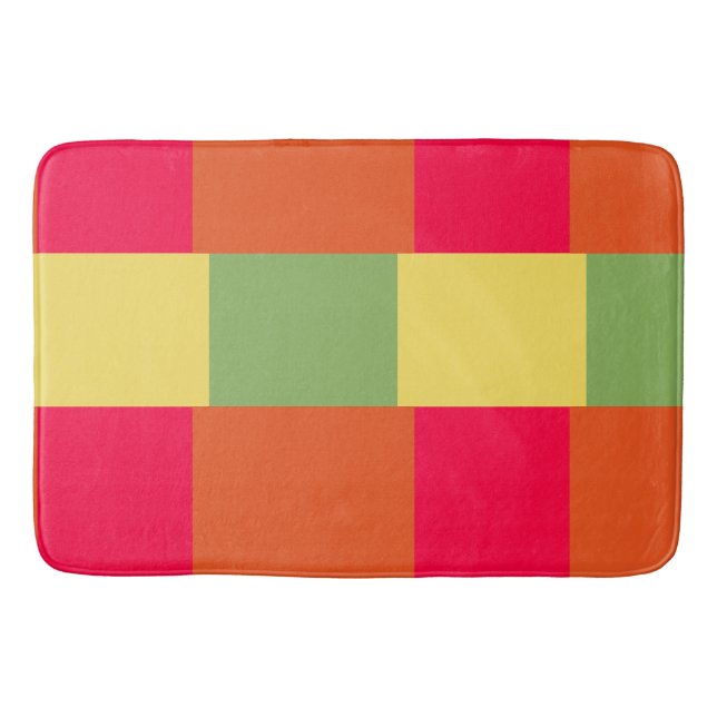 Färg block 2 badrumsmatta (Framsidan)