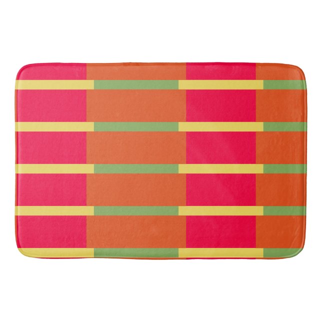 Färg-block 3 badrumsmatta (Framsidan)