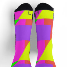Färg Block 80's Rewind Crew Socks