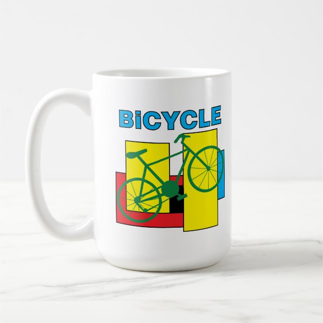 Färg Block Bike Kaffemugg (Vänster)