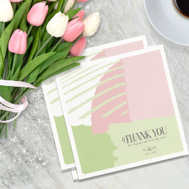 Färg Block Bröllop Vår, ID740 Pappersservett