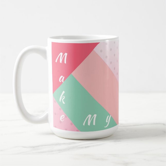 Färg-block gör min dag Mugg (Vänster)