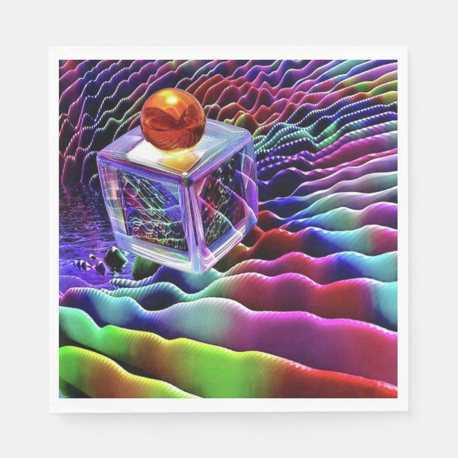 Färg Block Pappersservett (Framsidan)