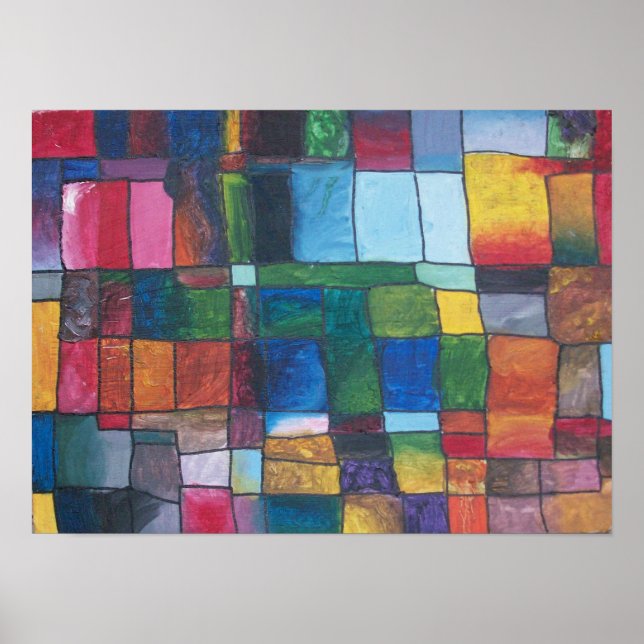 Färg Block Poster (Framsidan)