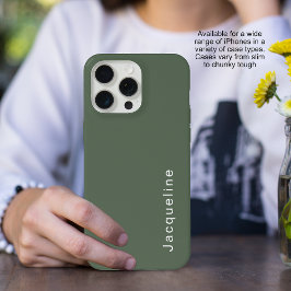Färg Blockera Grönt Namn Modern Minimalistskript