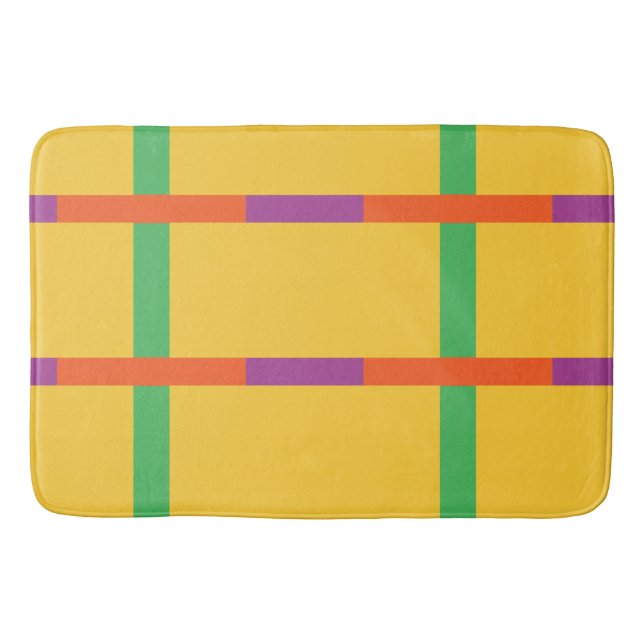 Färg Blocks Badrumsmatta (Framsidan)