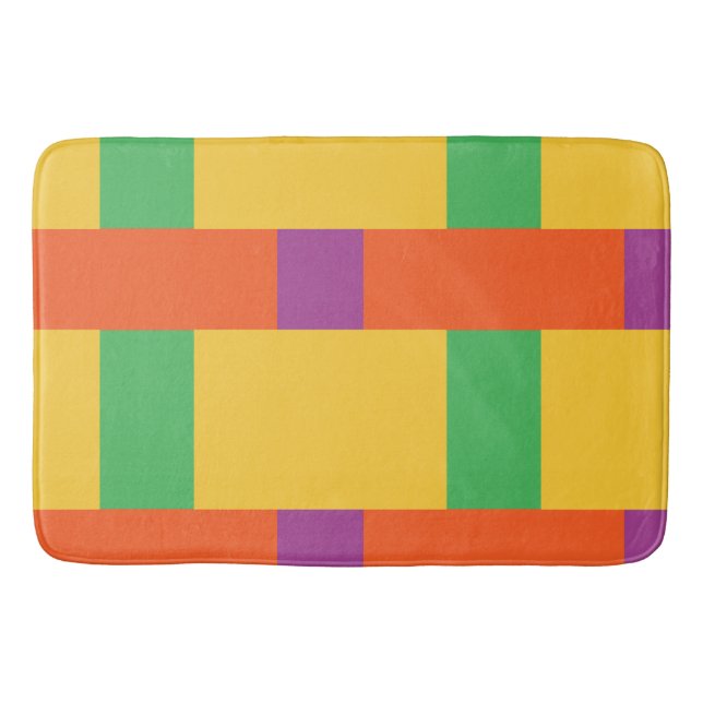 Färg Blocks Badrumsmatta (Framsidan)