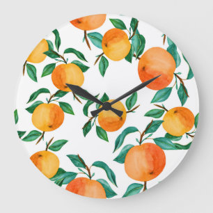Färg Blommigt Blanda: Illustration av vattenfärg. Stor Klocka