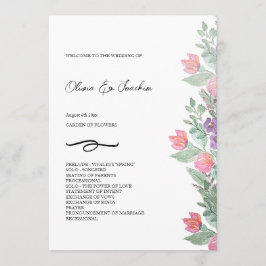 Färg Blommigt Garden Watercolor Hand-målat Program