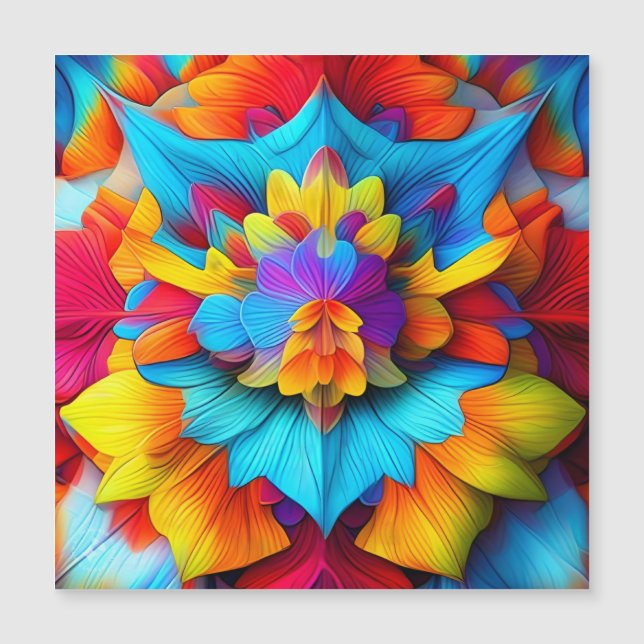 Färg Blommigt Mandala Design (Framsida)