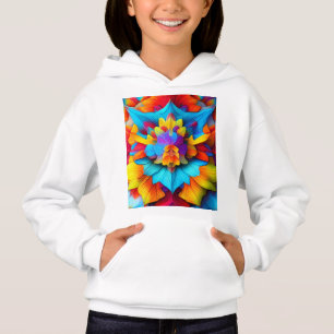 Färg Blommigt Mandala Design T Shirt