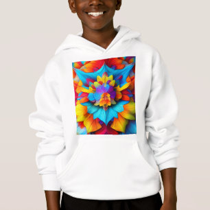 Färg Blommigt Mandala Design T Shirt