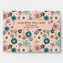 Färg Blommor Modern Minimalistisk Enkel Kuvert