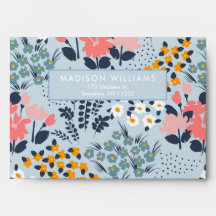 Färg Blommor Modern Minimalistisk Enkel Kuvert
