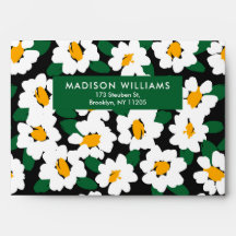 Färg Blommor Modern Minimalistisk Enkel Kuvert