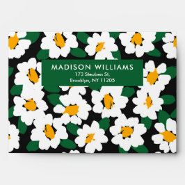 Färg Blommor Modern Minimalistisk Enkel Kuvert
