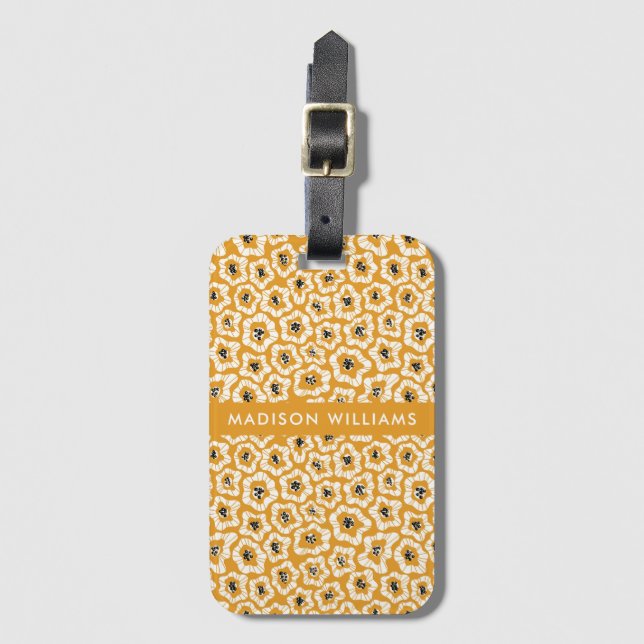 Färg Blommor - resgodsmarkeringar Bagagebricka (Framsida vertikal)