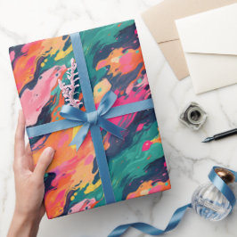 Färg Blöt Färg Mönster Presentpapper