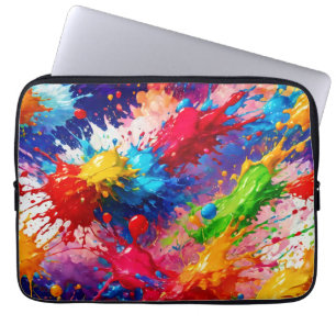 Färg Blöt Färgton Stänk Design Laptop Fodral