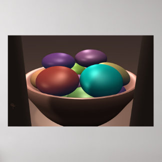Färg Bowl Poster