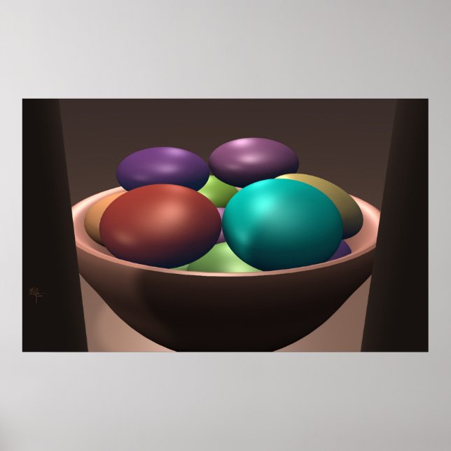 Färg Bowl Poster (Framsidan)