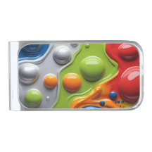 Färg Bubblor Pengklämma