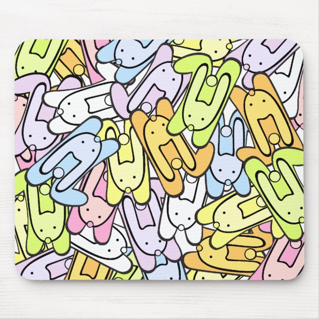 färg bunnies musmatta (Framsidan)