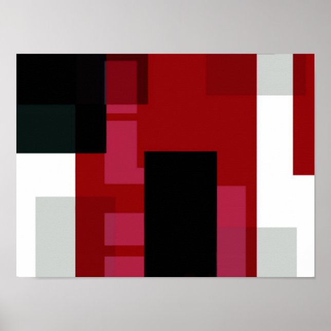 Färg Burn Abstrakt Art Poster (Framsidan)