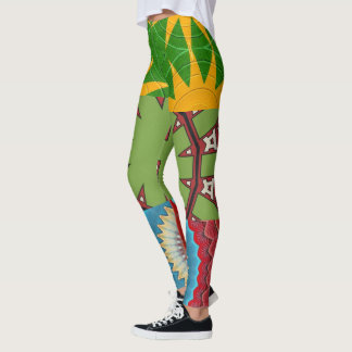 FÄRG BURST DESIGNER COLLAGE LEGGINGS