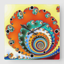 Färg Burst Fractal Spiral