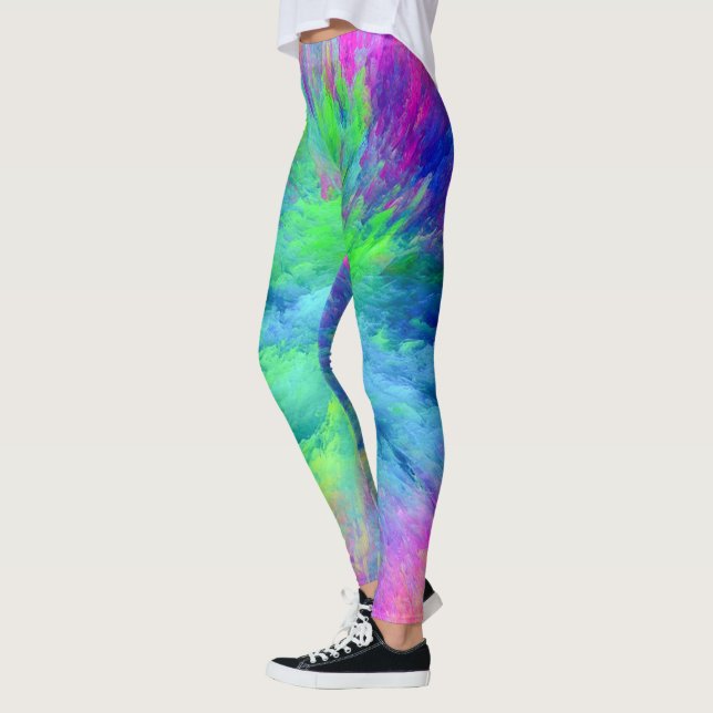 Färg Burst Leggings (Vänster)