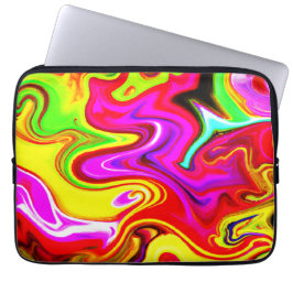 Färg Burst Mönster Laptop Fodral